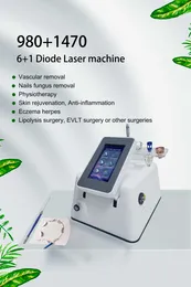 Laser profissional do emagrecimento da lipoaspiração do laser do diodo 1470nm 980nm para tratar o uso da beleza da máquina do fungo do prego