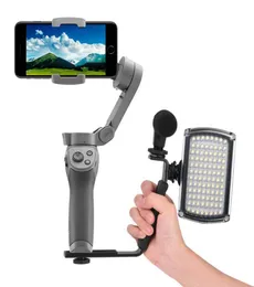 DJI OM 4 OSMO MOBİL İÇİN LED IŞIK 2 3 ZHIYUN SÜRÜLÜ 4 FEIYU Moza Genişletme Braketi Vlog Live Video Gimbal Stabilizer Accessory2330995