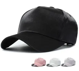 Ball Caps Smooth Satin Baseball Cap Silk CoupleTrendy Daddy Hats Men039s Hat Women Hip Hop Snapback For Men3345262