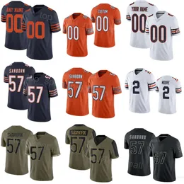 Men Women Youth Football 2 DJ Moore Jerseys 21 DOnta Foreman 23 Roschon Johnson 53 TJ Edwards 49 Tremaine Edmunds 29 Tyrique Stevenson 57 Jack Sanborn Vapor Color Rush