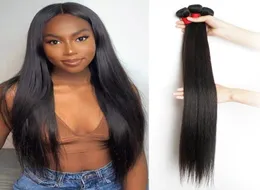 1040 inch Bone Straight Human Hair Bundles For Black Women Brazilian Remy Hair Extensions 95gPC Double Weft 12A Grade Full End44264507190