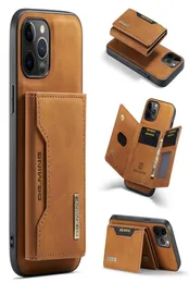 iPhone Mini 13Pro 12 Pro 12Pro 11 11Pro4157680 용 가죽 강한 마그네틱 한 쌍 흡입 지갑 케이스