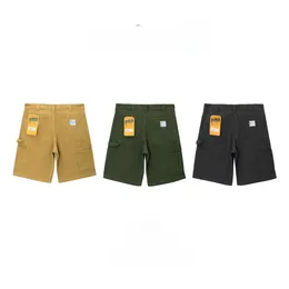 Carhartts byxor designer shorts lyx mode man arbetskläder shorts mäns sommar lös capris strand byxor sport tunna