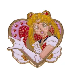 Niedliche Sailor Moon Emaille Pin Cartoon Anime Brosche Damen Abzeichen Kleidung Rucksack Zubehör Schmuck Neujahr Geschenke für Mädchen4612142