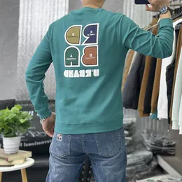 Felpa con cappuccio da uomo R Lettere stampate Pullover alla moda Girocollo T-shirt a maniche lunghe Inverno Nuovi stili Maglione Abbigliamento causale maschile