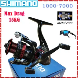 Rods Shimano Spinning Fishing Reels 10007000 Metal Spool Luya/Ice Fishing/Long Throw Trolling Castin Feed Feeder Accessories