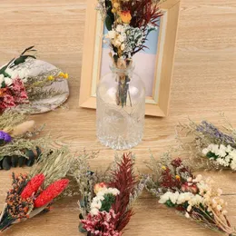 Dekorative Blumen 6 Stück Blumenstrauß aus künstlichen getrockneten Rosen Heimdekoration Pografie Po Hintergrund Hochzeit