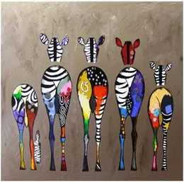 Adult Hand Painted DIY Painting By Numbers Kits Paint Oil PaintFive deer ass 16 x20 20865401872