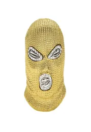 Hiphop smycken csgo hänge halsband män punk 18k legering guld silver pläterad mask huvud charm kubansk länk kedja halsband8428711