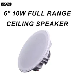 مكبرات الصوت 10W PA SYSTEM Home Seigning Seiling Speaker Hifi Stereo Sound 8OHM خلفية الموسيقى مكبرات الصوت الكاملة لمضخم المطبخ