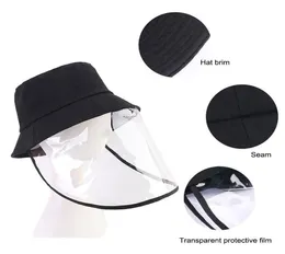 유전자 성인 Cottton 버킷 모자 어부 모자 보호 페이스 방패 방지 안티 타액 방지 방지 방진 방풍 관