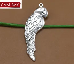100 st 1558mm legering papegoja charms metall hängen charm för diy halsband armband smycken gör handgjorda hantverk2819394