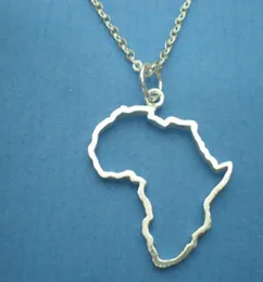 5PCS Outline African Map Necklaces Continent Egypt South Africa Kenya Nigeria Ethiopia Country Profile Charm Pendant Chain Women J3838583