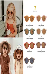 Mode 7 Farben Nette INS Kinder Baby Sonnenbrille mädchen jungen Sonnenbrille Candy Farbe n Shades Für Kinder UV4004882037