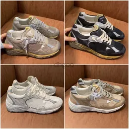 Casual skor kvinnor pappa superstjärna casual designer gyllene skor sneakers ny release lyx varumärke italien paljett klassisk vit gör gamla smutsiga män kvinna casual sko