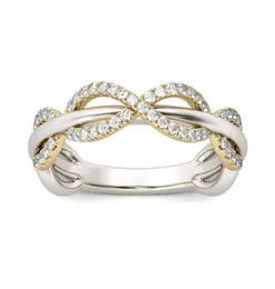 925 Silvergold Plated Twotone Vine Ring for Fashion Women Party Jewelry Bride REGAMENT WEDDIN WEDDIN WEDDIN ROZDZIAŁ 5127285945