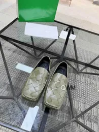 Designer Botte Venetas Männer Freizeitschuhe Dou Schuhe Herren Echtes Leder Atmungsaktive Freizeitlederschuhe Abdeckung Füße Britische One Step Low Lazy Schuhe WN-KLOP