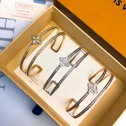 Bransoletka Bransoletka projektant bransoletki projektant biżuterii cztery liście bransoletka dla mężczyzn i kobiet fleur de monogram Złota srebrna najwyższa jakość
