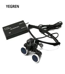 치과 의사 돋보기 수술 loupe 25x 35x 쌍안경 루페 LED 치과 의사 수술을위한 치과 용 머리 조명 t2005212354929