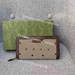 Projektant najwyższej jakości Bamboo zippy portfel oryginalny skórzany torba karty kredytowej moda czarna różowa dama długa #658634 6582443080