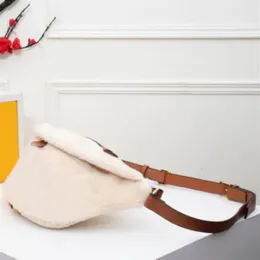 2 cores Bolsa de cintura de moda Design de inverno baú de uma bolsa de bolsa para mulheres fofas