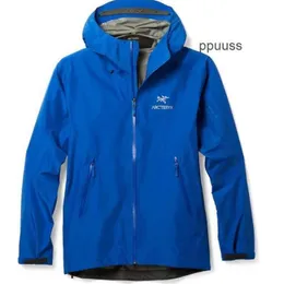 Men's Designer Activewear Arcterys Hoodie Jacket Coats Purchase Archaeopteryx Beta LT Sprint Coat Blue Outdoor Waterproof Breathable Coat QE6X