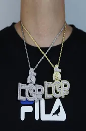 Kedjor guld silver pläterad kan få betalt brev hänge med repkedjans halsband för män kvinnor kubanska hiphop smycken droppe skeppchain6058632