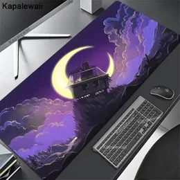 Коврик для мыши Space Moon Gamer Art Xxl 400x900, большой ковер Mause Speed, коврик для компьютерной компьютерной игры, расширенный коврик для клавиатуры, настольный коврик