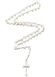 Anhänger Halsketten Legierung Christian Rosenkranz Simulation Perle Perle Halskette Für Frauen Männer Katholischen Religiösen Schmuck2189938