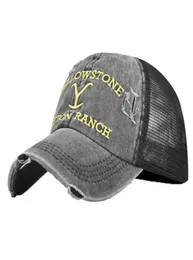 2022年Yellowstone Baseball Caps女性と男性カジュアル調整可能なDutton Ranch Hats Snapback Dad MZ294236Y2404325