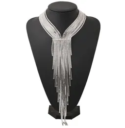 Anhänger Halsketten Choker Silber Überzogener Kragen Ethnische Aussage Frauen Boho Halskette Power Bohemian Lange Quaste Kette Maxi Mode J5686272