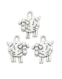 200 Uds. Amuletos de aleación de animales y ovejas, colgantes de plata antigua para collar, accesorios para hacer joyas, 16x15mm9401359