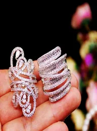 Anillo grande antiguo de lujo Mujeres Hombres Joyería 20ct Diamante simulado Cz 925 Anillo de boda de compromiso de plata esterlina para mujeres 7408167
