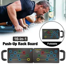 Aksesuarlar 16in1 Tut Handli Push Up Board Rafı Fiess Pushup Vücut Binası Salonu Egzersiz Araçları 320i