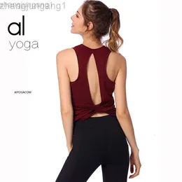 Desginer alos yoga al t shirt samma sommar kvinnors ärmlös tank topp topp kvinnors korta ärm t-shirt 2020 ny standard