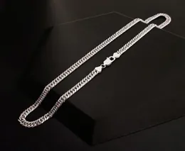 Chaînes Entier 925 Sterling Argent 6MM Géométrie Chaîne Collier Pour Men039s Femme Créateur De Mode Fête De Mariage Bijoux Cadeaux6659154