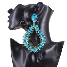 Boucles d'oreilles pendantes CuiEr 4.7 "pendentif géométrique pour femmes bijoux de grande taille