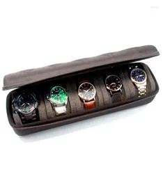 Scatole per orologi Custodie da 35 slot Box Collector Vetrina da viaggio Organizzatore Conservazione di gioielli per orologi Cravatte Bracciale Collane Brooc9346651