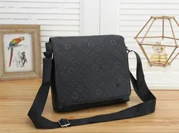 الرجال الثلاثي الفاخرة Desinger Messenger Bag Eclipse عكس قماش القماش كروس أكياس كتف جلدية مع محفظة محفظة قابض أسود رمادي