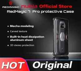 Mobiltelefonfodral Original Nubia Protective Case för Redmagic 7 7S Thermal Shell Sock Proof Cover Red Magic 6R 7 6S Tectivecase W228200258