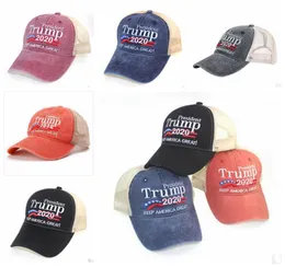 Trump 2020 Berretti da baseball Designer Keep America Grande Lettera Cappelli Ricamato in tessuto lavato Berretto da spiaggia Cappello da spiaggia per ragazza Sun Viso7426078