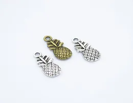 200pcspack Pineapple Charms DIY Jewelry Making Pendant Fit Bracelets Necklaces Earrings Handmade Crafts Silver Bronze Charm5405215