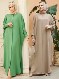 Ubranie etniczne Ramadan muzułmańsko abaya dla kobiet Dubai Batwing Sleeve Modna modlitewna sukienka Maroko Arabii Arabskie sukienki Kaftan Eid