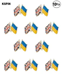 Соединенное Королевство Украина Дружба Бруши, отволовая булавка, значки брушной булавки, 10 шт.