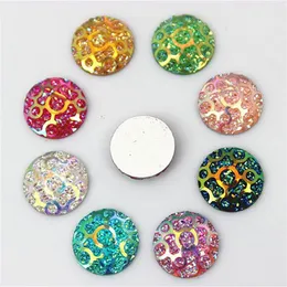200PCS 11 5mm Crystal AB Color Round flatback Resin Rhinestones Stone Beads Scrapbooking crafts Jewelry Accessories ZZ764318Z