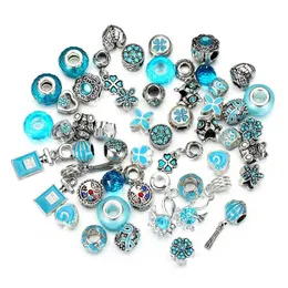 سحر 50pcs/Lot Crystal Big Hole Big Spacer Craft European Rhinestone Bead Pendant for Charm Bracelet Necklace Diy Jewelry Dhy0o