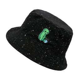moda pamuklu yabancı nakış kovası şapka açık seyahat şapkaları uzaylı güneş şapkası erkek ve kadın balıkçı kapakları panama şapkalar hip hop cart4385683