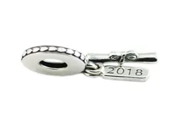 Fits Charms Bracelets 2018 Summer Graduation Scroll Charm beads Original 925 Sterling Silver Charm DIY Jewelry For Women Making4215404