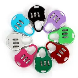 الحزب لصالح Mini Badlock 3 Dial Divit Password Compasse Locks Lage Metal Code Lock Travel Gym Locker Patry Favor 8 Colors بالجملة OTLQT