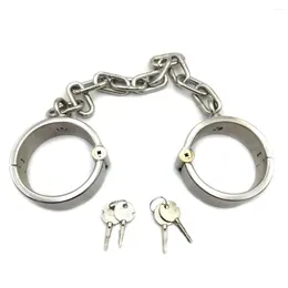 Bangle Height 4cm Acechannel Stainless Steel Lockable Ankle Cuffs Bracelet Fashion Jewelry Wrists Foot